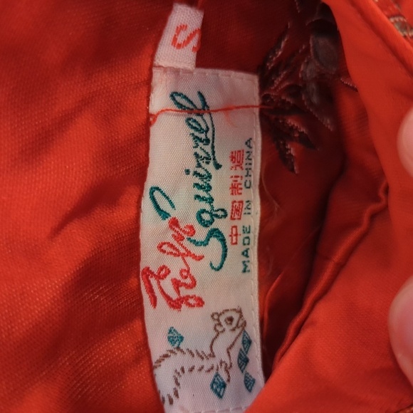 Solz Squirrel | Vintage 100% Silk Embroidered Reversible Mandarin Coat Size S - Picture 7 of 11
